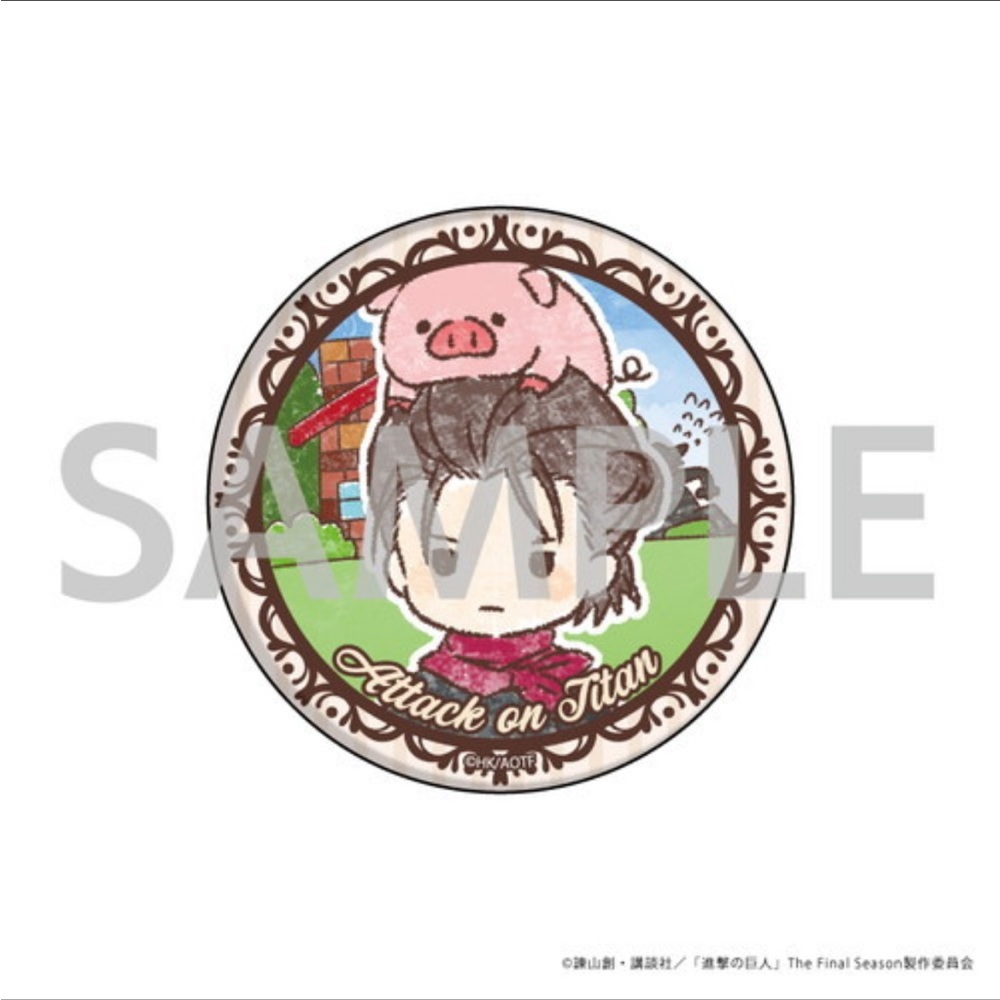 Attack on Titan Eren Yeager GraffArt Can Badge Shingeki no Kyojin Douwa ver